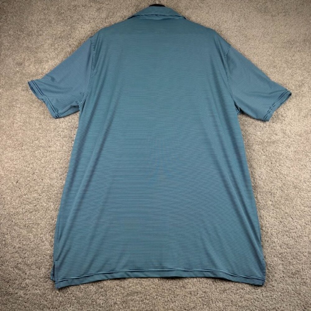 LACC Golf Polo Men's XL Blue White Performance Shirt US OPEN Official Stretch - Picture 9 of 9